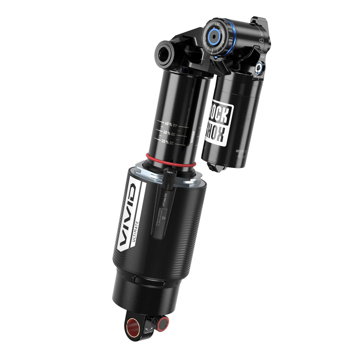 Rockshox Vivid Ultimate RC2T Trunnion Rear Shock C1 Black 185X55