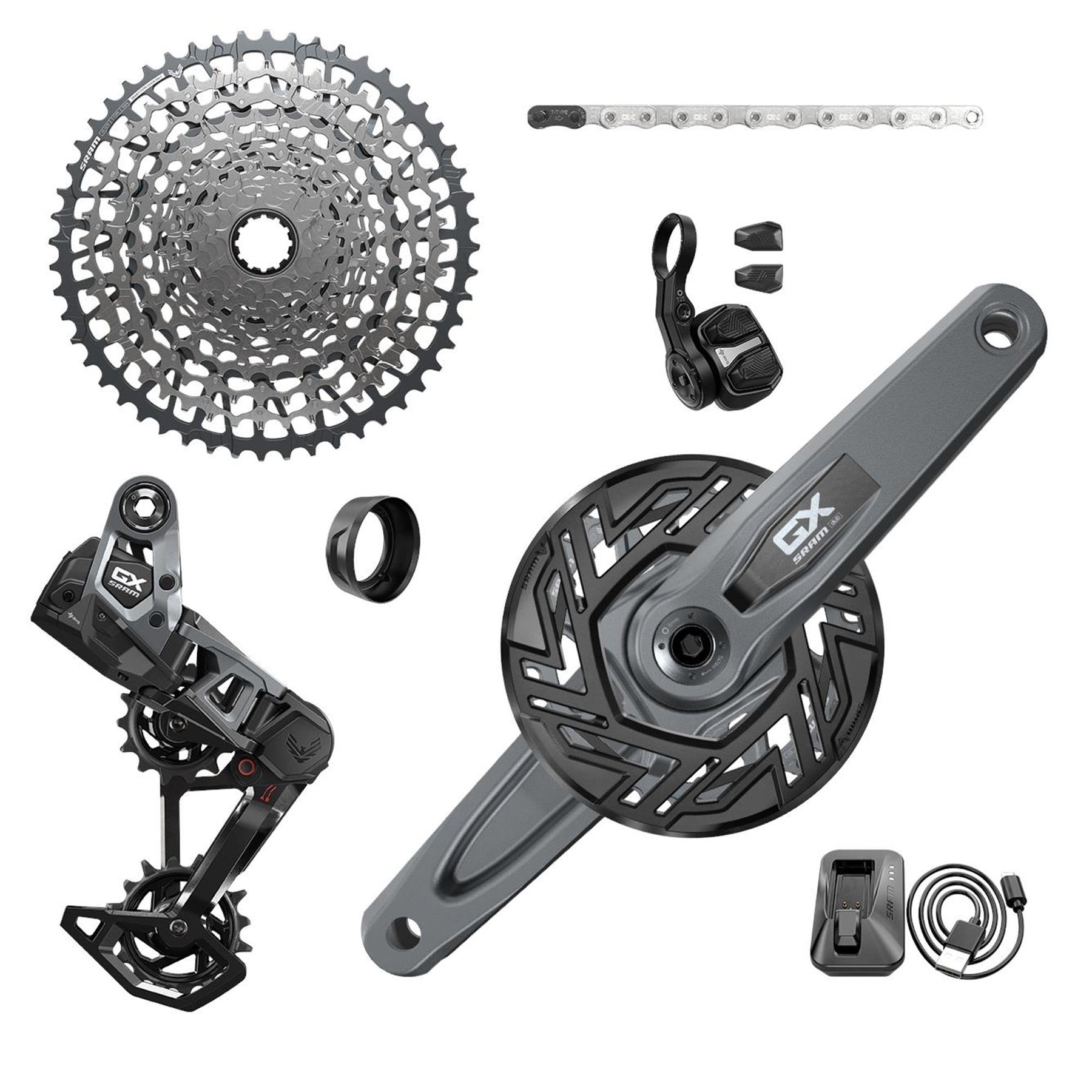 Sram GX T-Type Eagle E-MTB Brose Transmission AXS Groupset Dark Polar 160mm