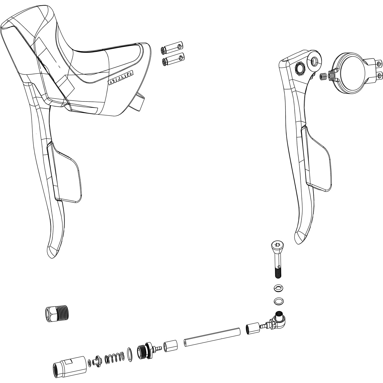 Sram Spare - Ed Exchange Kit Shifter And Brake Apex Etap AXS Disc Left (Including Hood)  