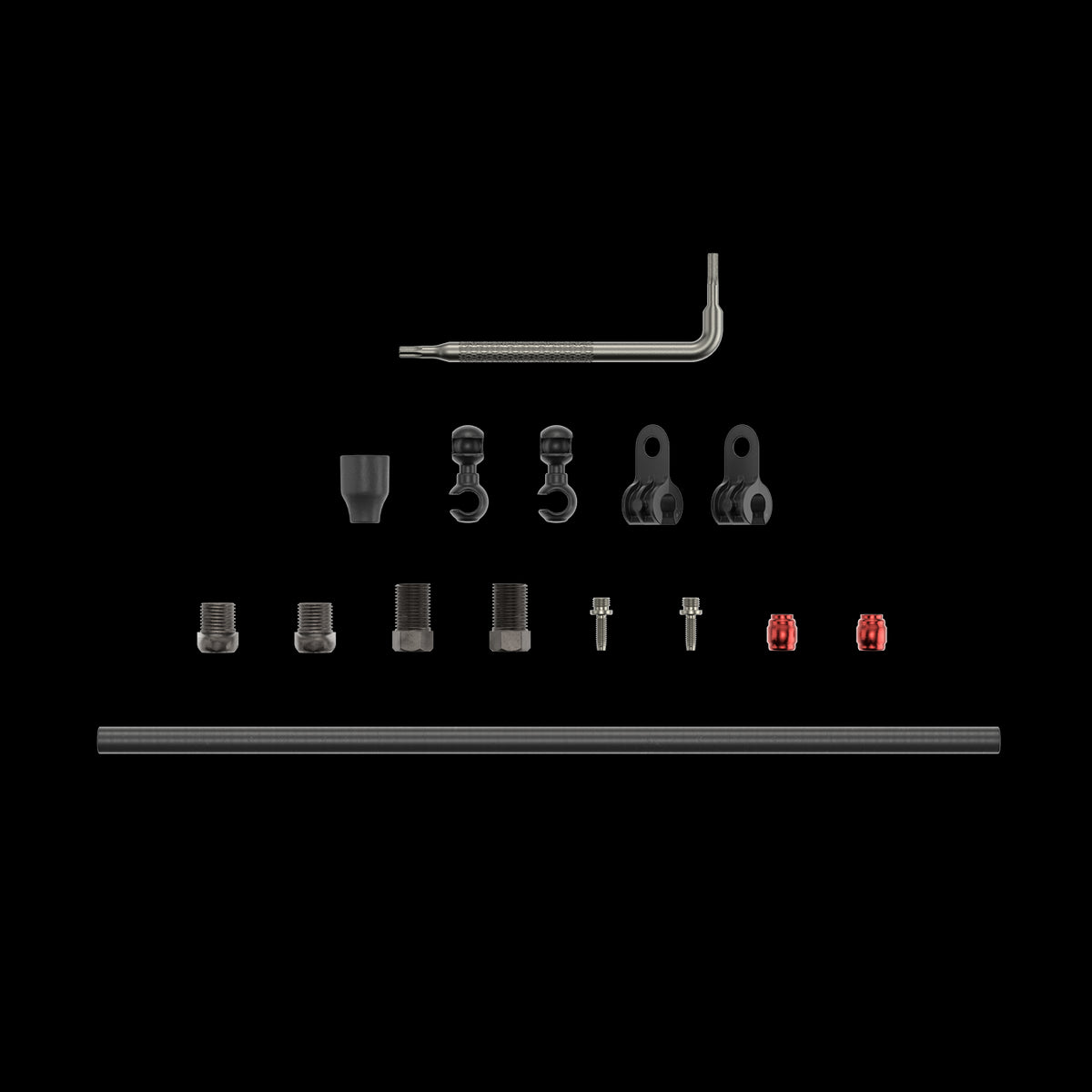SRAM Spare - Disc Brake Hydraulic Hose Kit - Double Compression -2000mmblk-Avidcode/R,Elixir1/3,Juicy3,Db 1/3/8,Levelult/Tlm(B1),Level/T,Guide Re,G2 Re/Rs/R,S9002P(Red,Force,Rival-2PetapAXS) Black 2000MM
