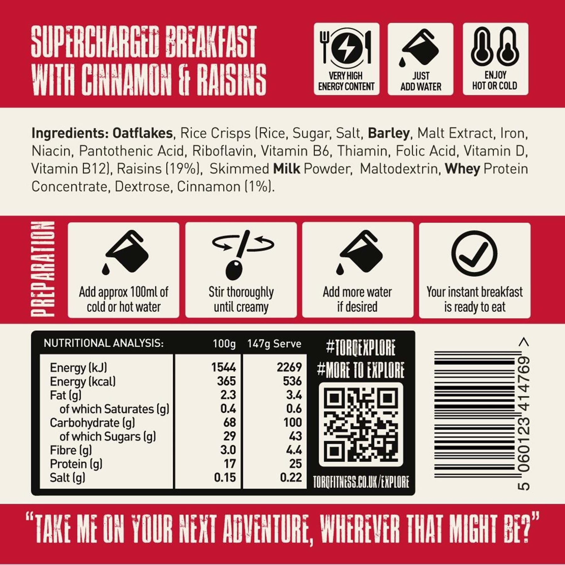 TORQ Explore Breakfast Cereal