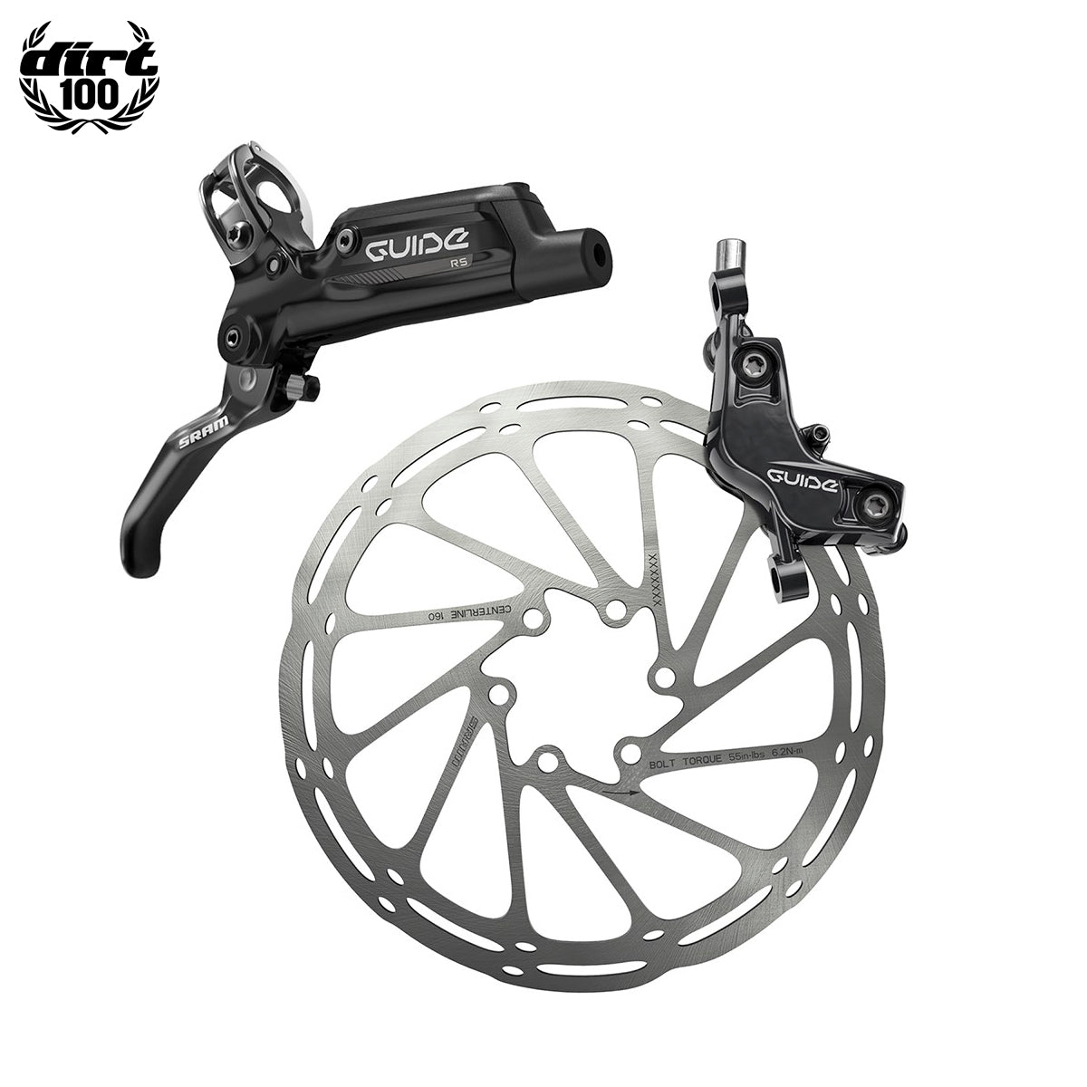 Sram Guide Re Rear 1800mm Hose Gloss Black (Reache-mtb) Guide Leve