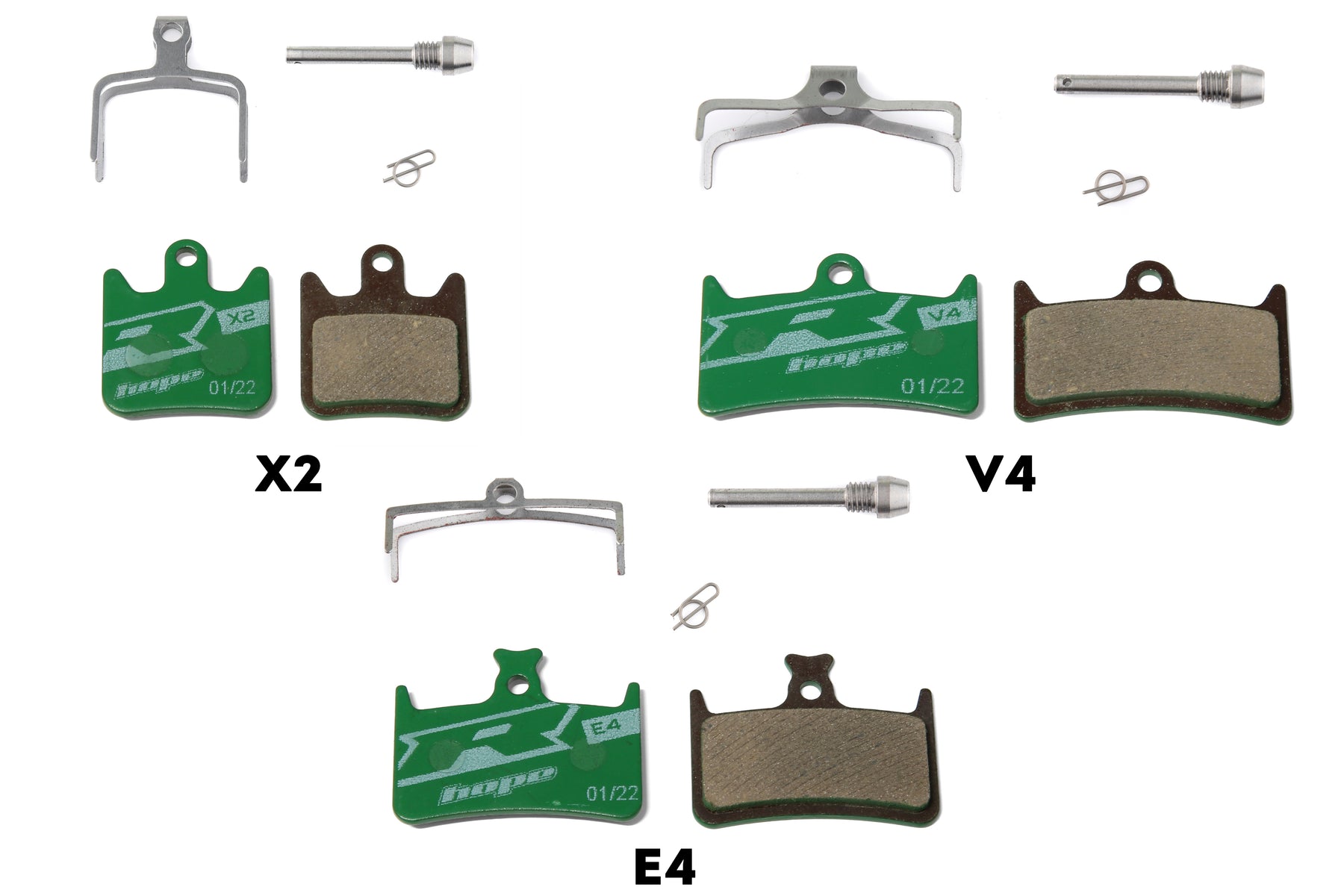 Hope Disc Brake Pads - Racing Compound Green