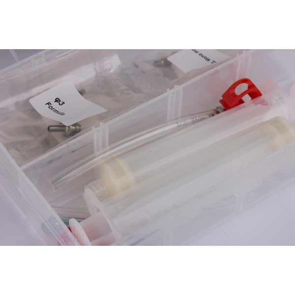 Aztec Universal bleed kit with syringe and nipples / threaded inserts