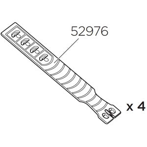 Thule 52976 Roof bar straps for footpacks x 4