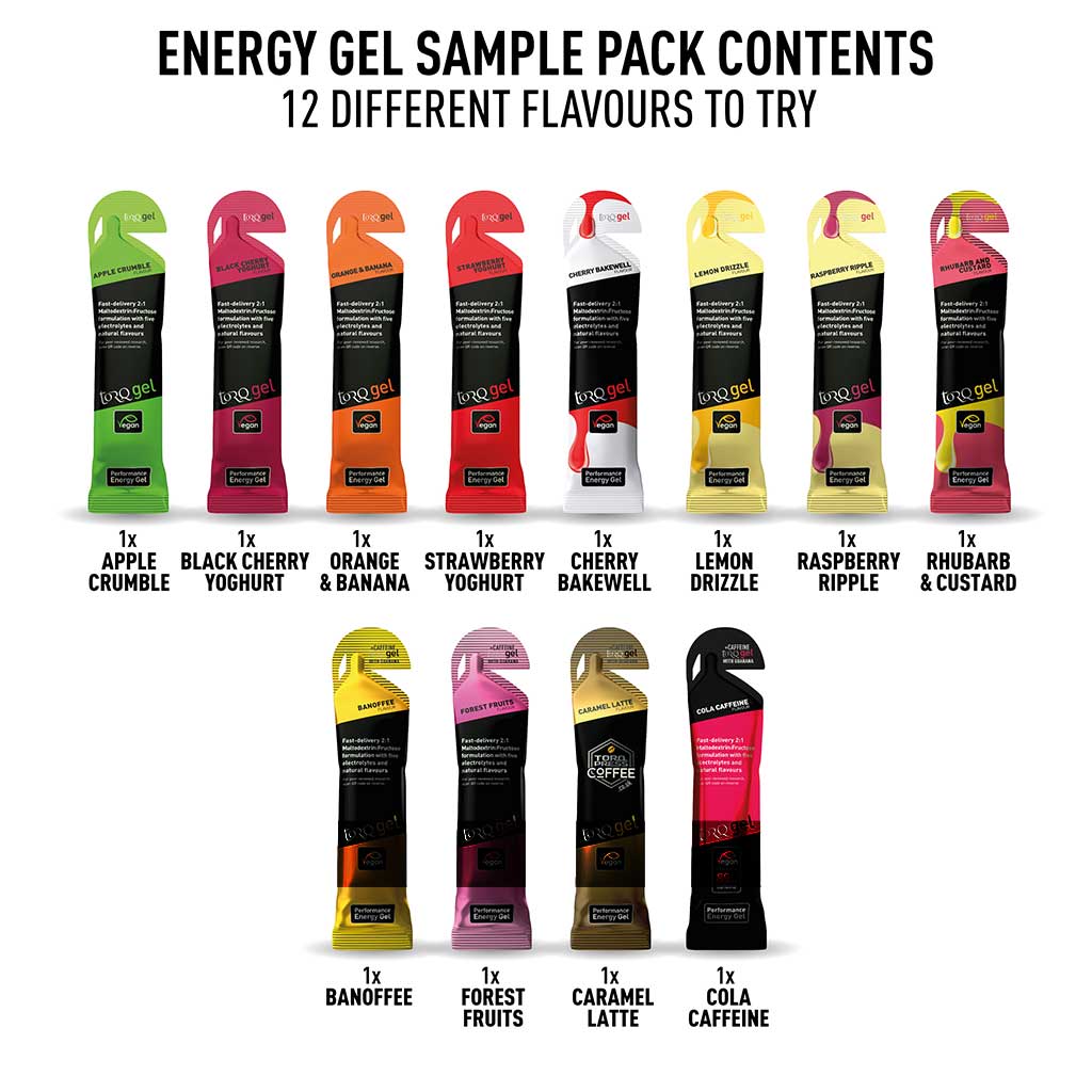 TORQ Gel Taster pack - 12 Flavours
