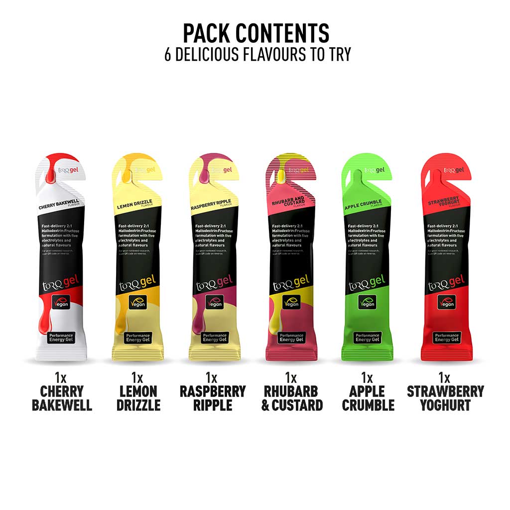 TORQ Gel Taster pack - 6 Flavours