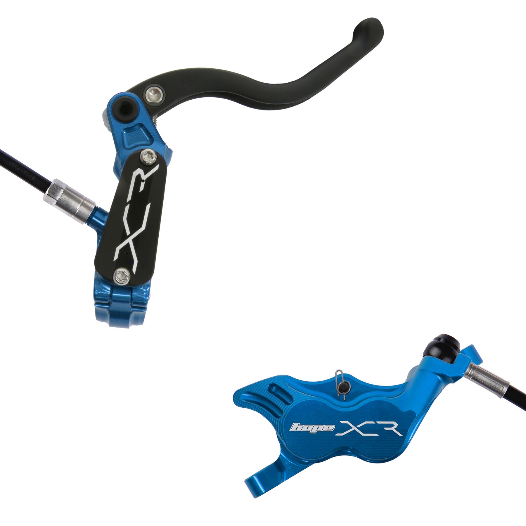 Hope XCR Pro E4 Disc Brake Blue RH Rear