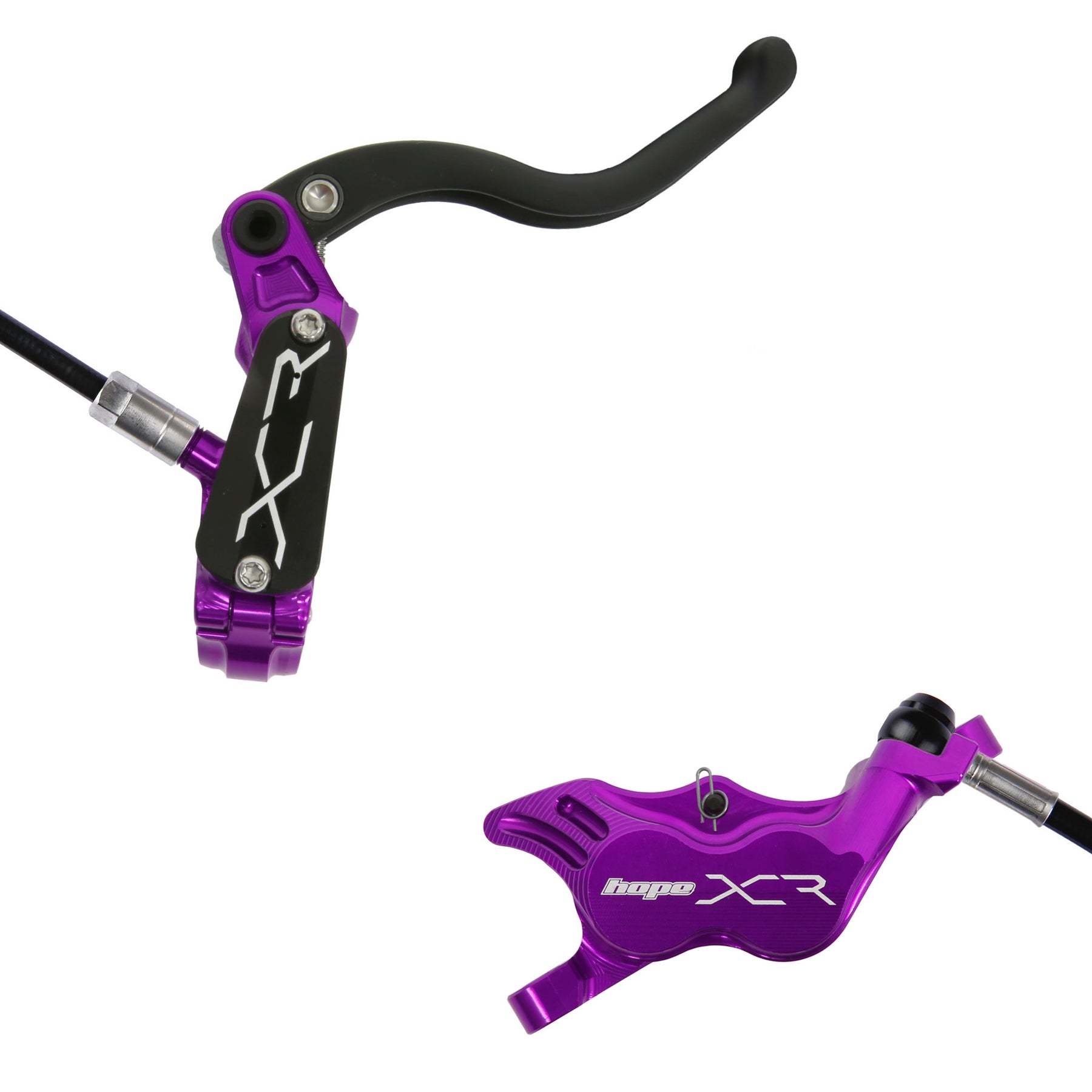 Hope XCR Pro E4 Disc Brake Purple RH Rear