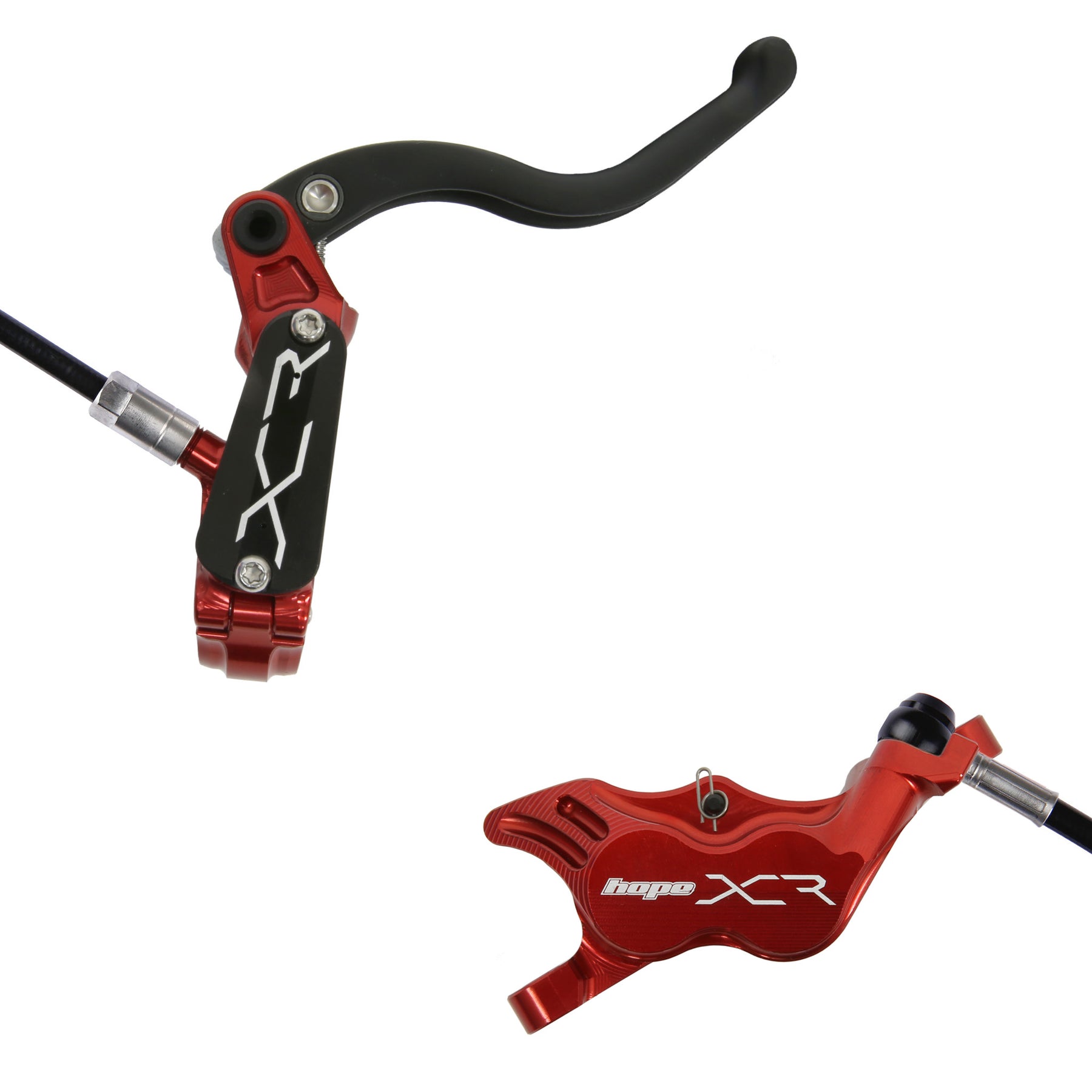 Hope XCR Pro E4 Disc Brake Red RH Rear