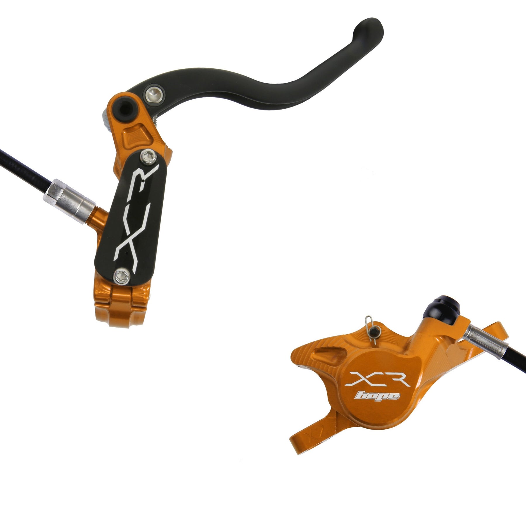 Hope XCR Pro X2 Disc Brake Orange RH Rear