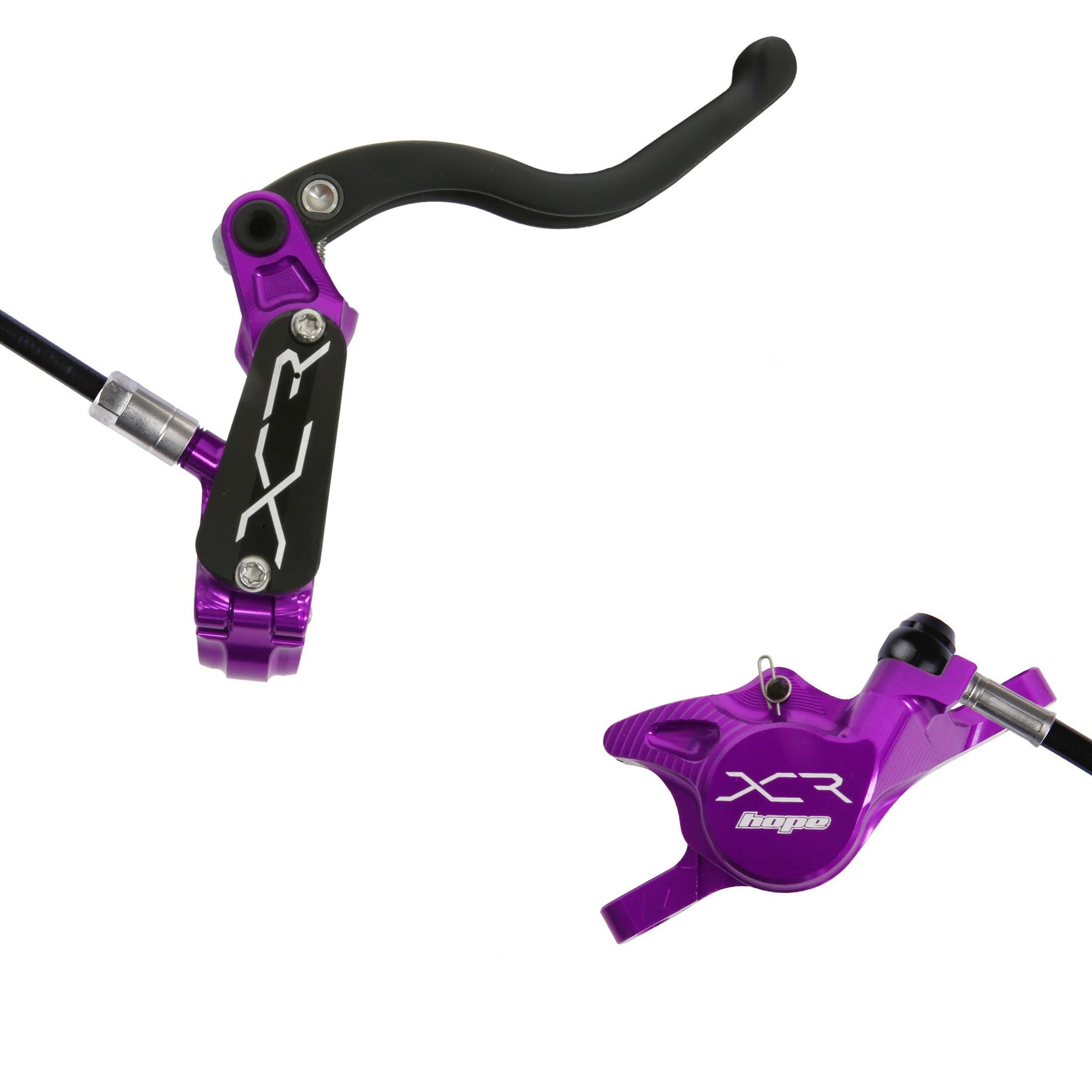 Hope XCR Pro X2 Disc Brake Purple RH Rear