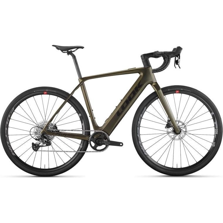 Look E-765 Gravel Apex 1x Electric Gravel Bike Olive XL