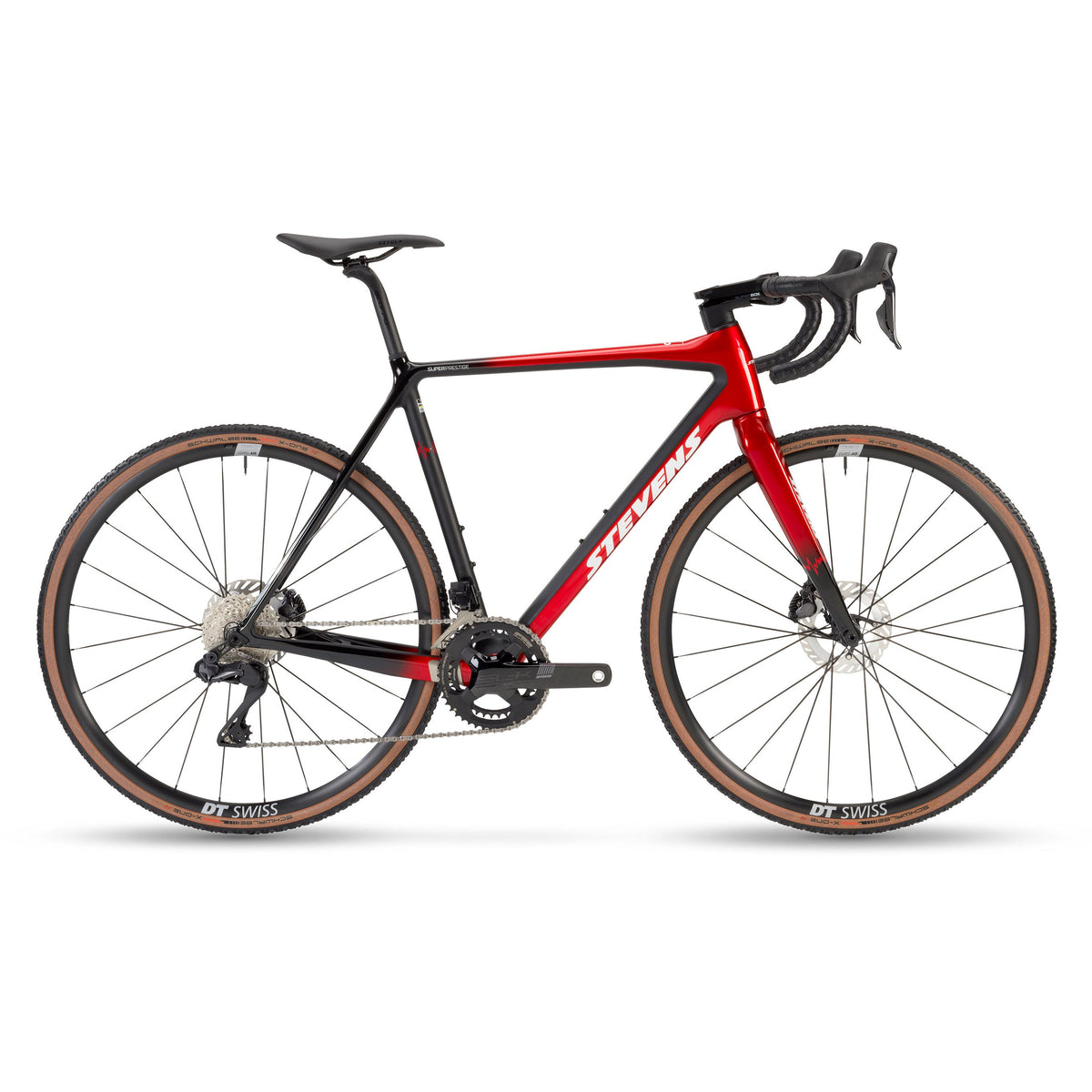 Stevens Super Prestige Di2 Cyclocross Bike Black/Red XXL