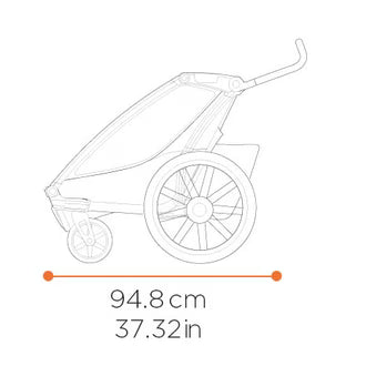 Thule Chariot Cross 2 Double child carrier with cycling and strolling kit