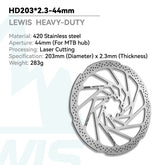 Lewis Heavy Duty 6-Bolt Disc Rotor 2.3mm