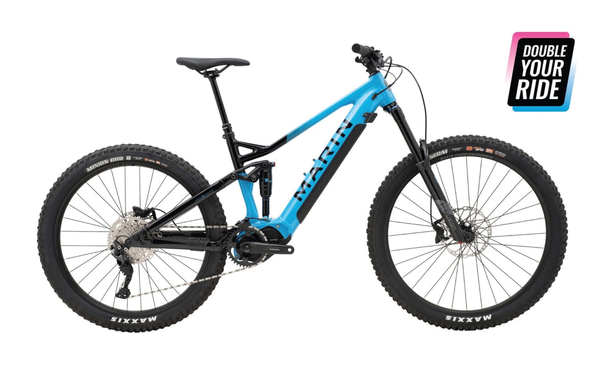 Marin Alpine Trail E Electric Mountain Bike Cyan/Black Size