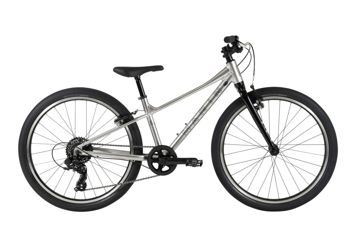 Marin Coast Trail 24" Kids Bike Silver/Black Size