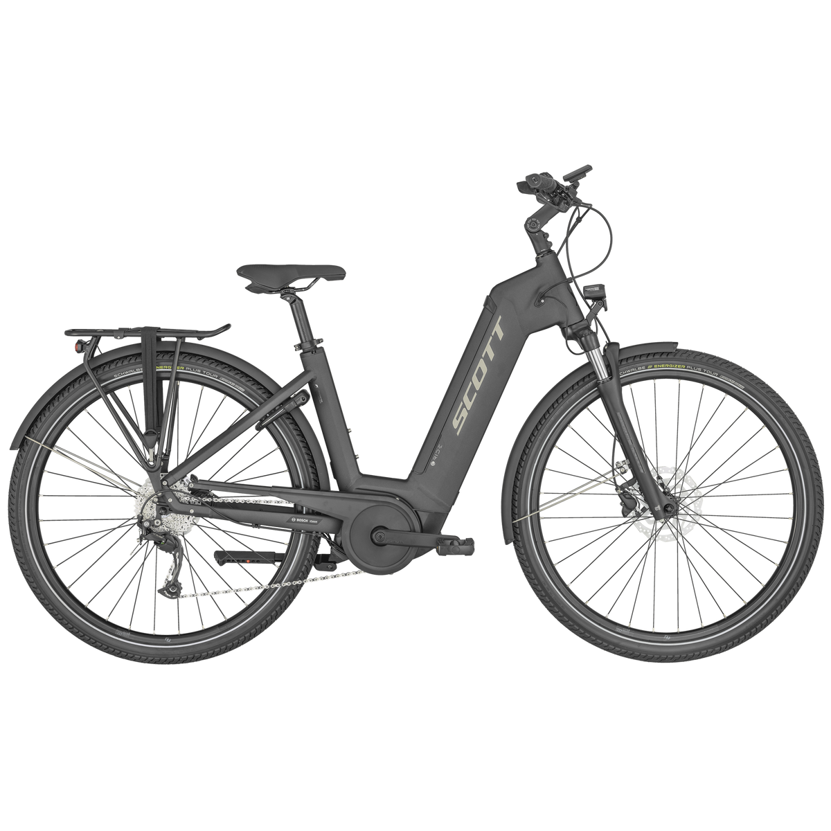 Scott Sub Tour eRIDE 20 Unisex Electric Hybrid Bike Dark Anodized Grey L