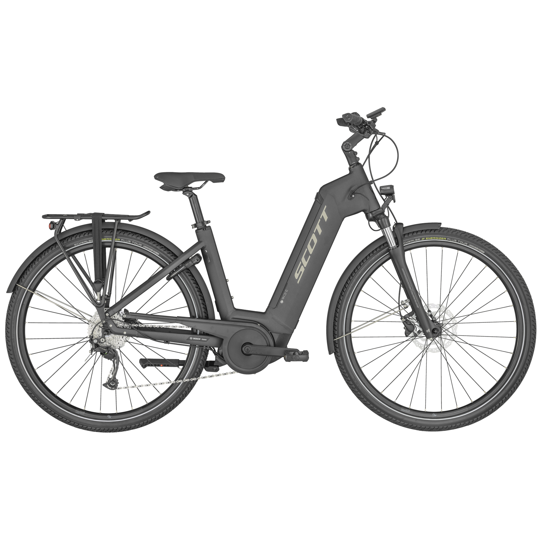 Scott Sub Tour eRIDE 20 Unisex Electric Hybrid Bike Dark Anodized Grey L