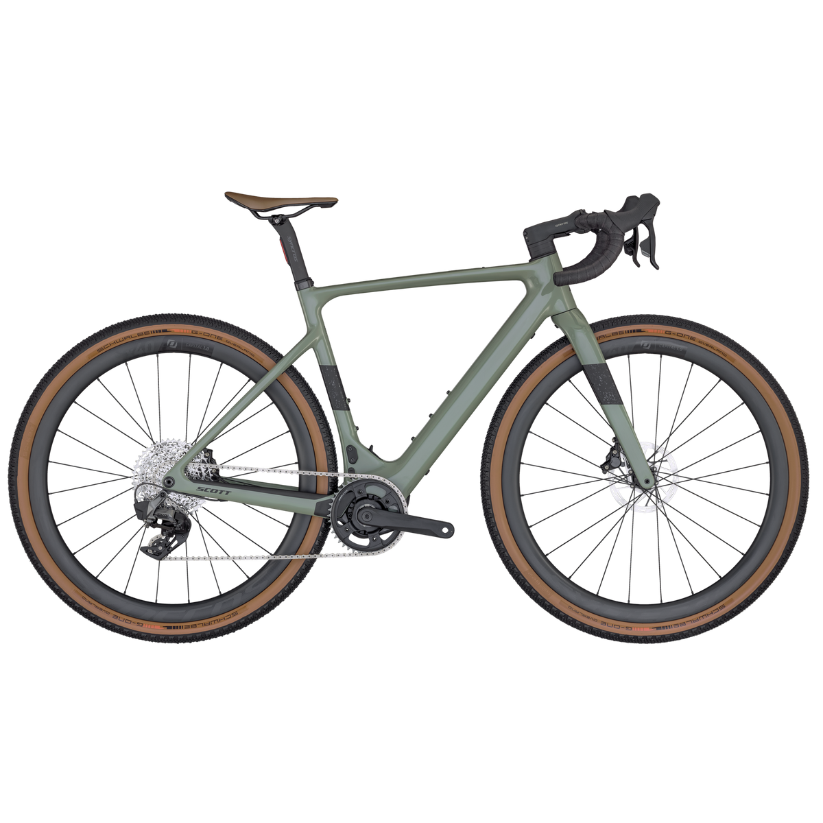 Scott Solace Gravel eRIDE 20 Electric Road Bike Undergrowth Green XL