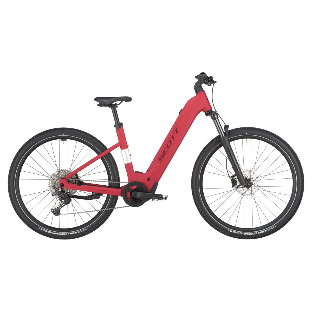 scott axis 30 wave electric mountain bike Raspberry Red XL