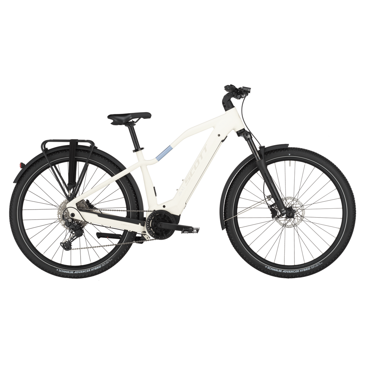 scott axis 40 electric mountain bike Cotton White L