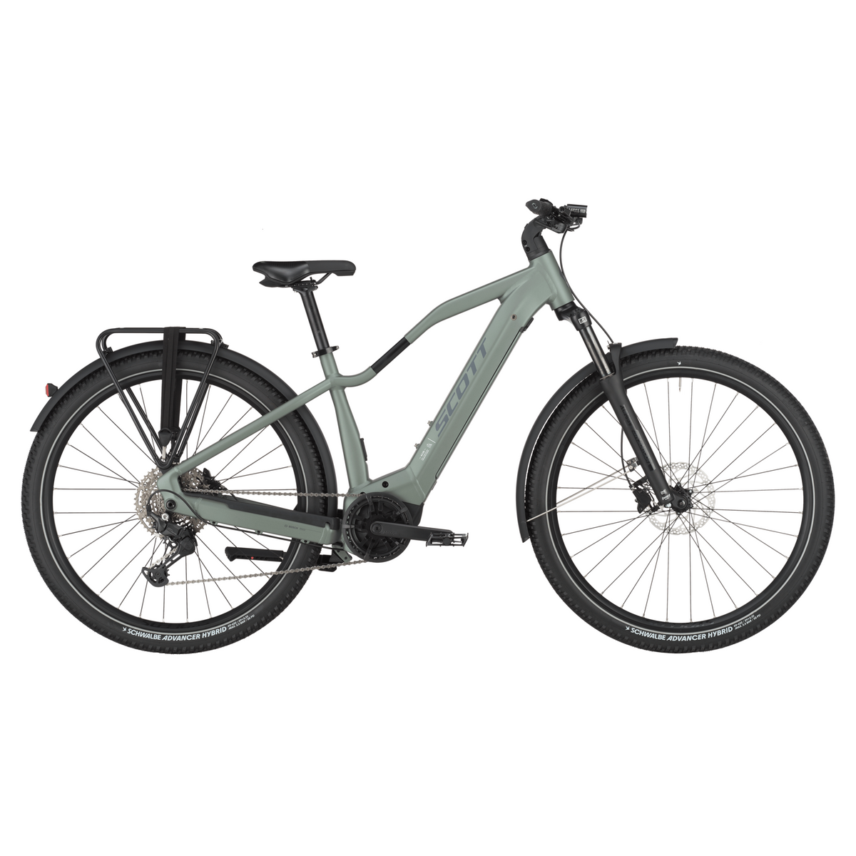 scott axis 40 electric mountain bike Highland Green L