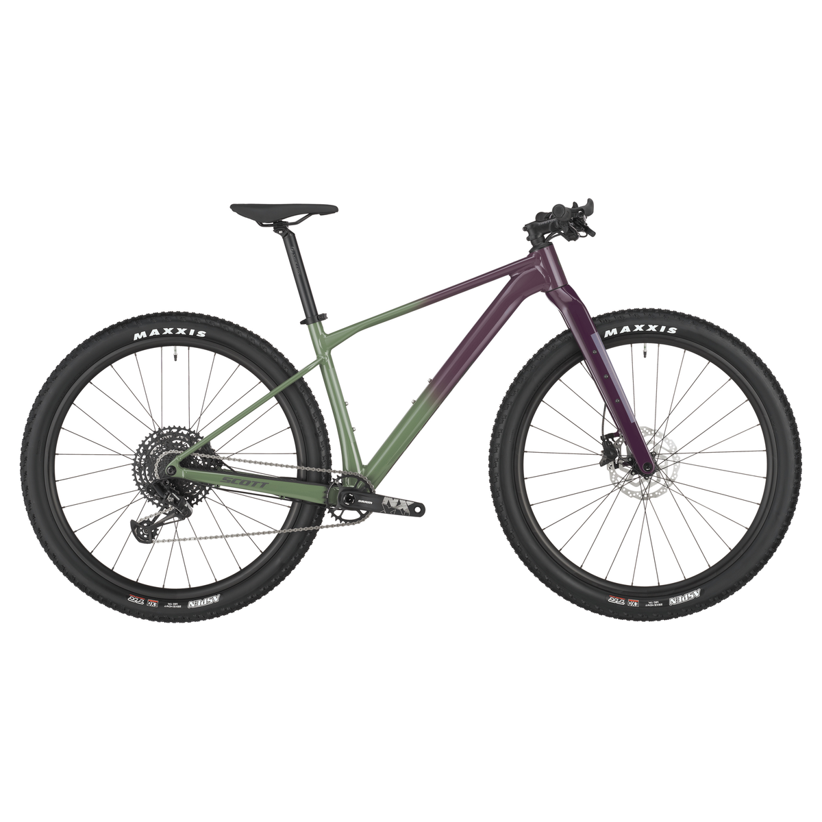 scott scale gravel 20 hardtail mountain bike Olivine Green/Blackberry Purple XXL