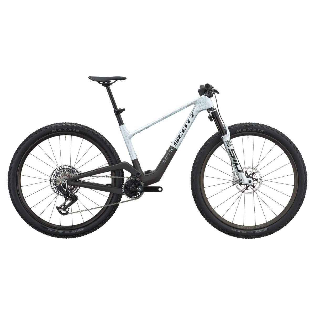 Scott Spark RC World Cup EVO Full Suspension Mountain Bike 2027 Rush White/Carbon Black XL