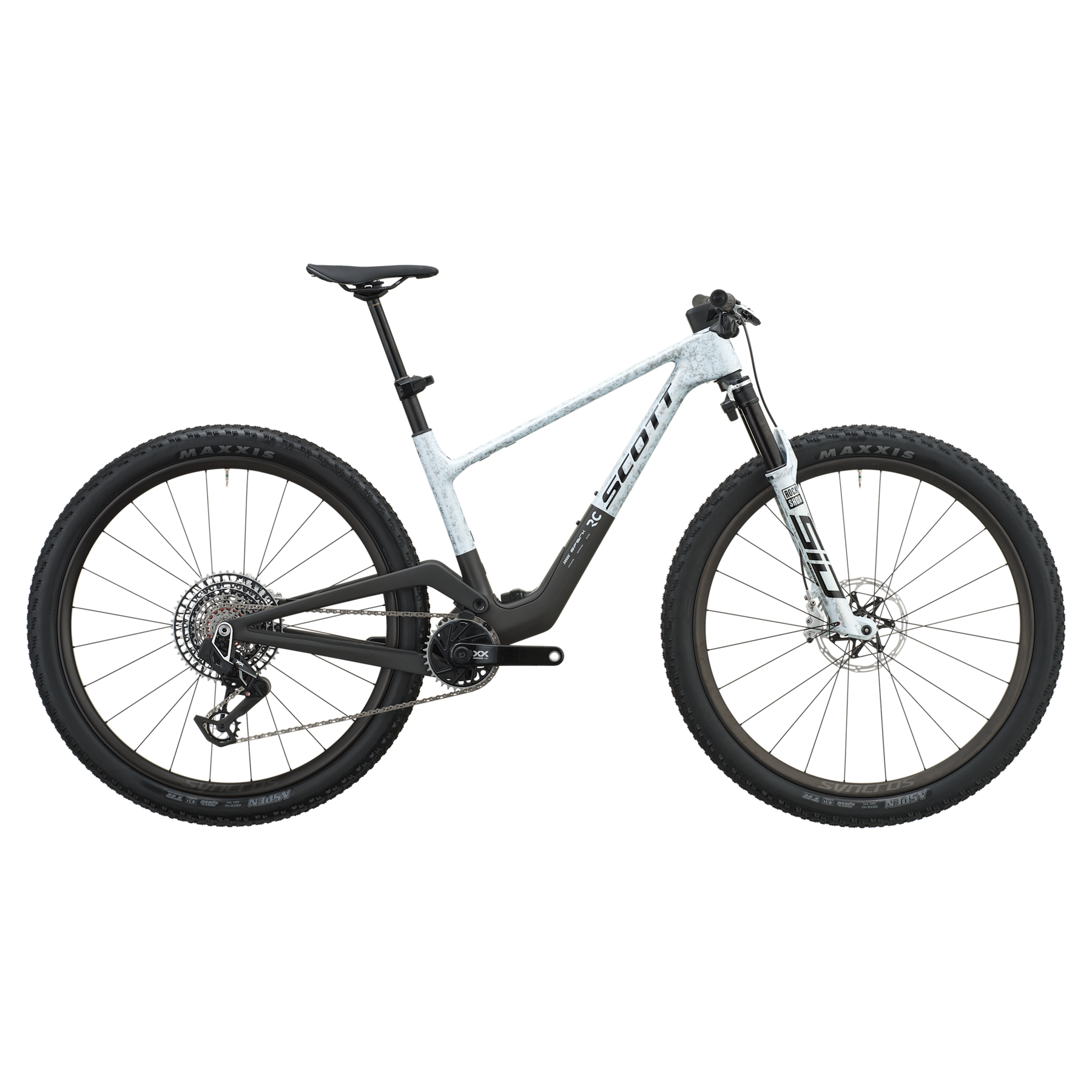Scott Spark RC World Cup EVO Full Suspension Mountain Bike 2027 Rush White/Carbon Black XL