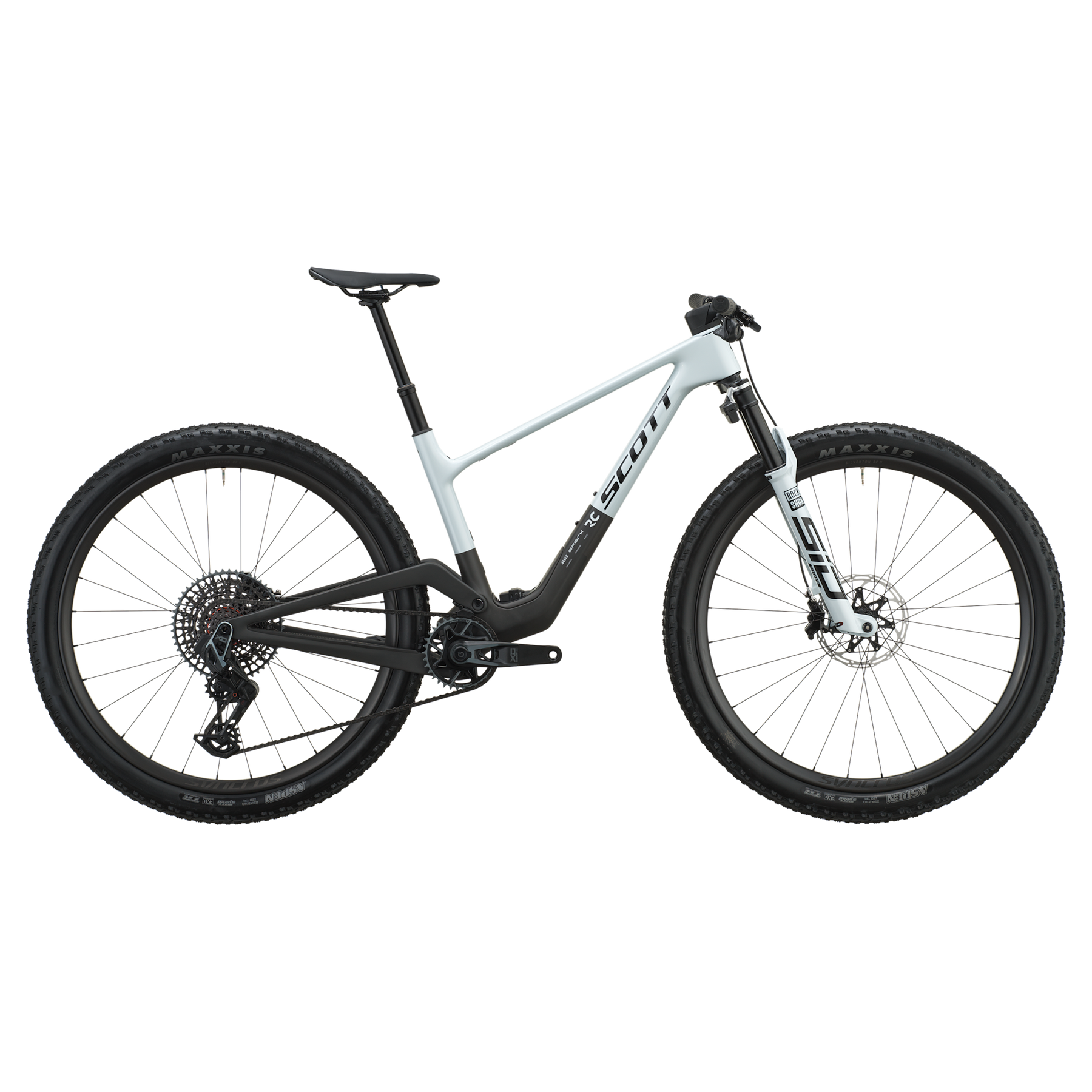 Scott Spark RC World Cup Full Suspension Mountain Bike 2027 Cumulus White/Carbon Black XL