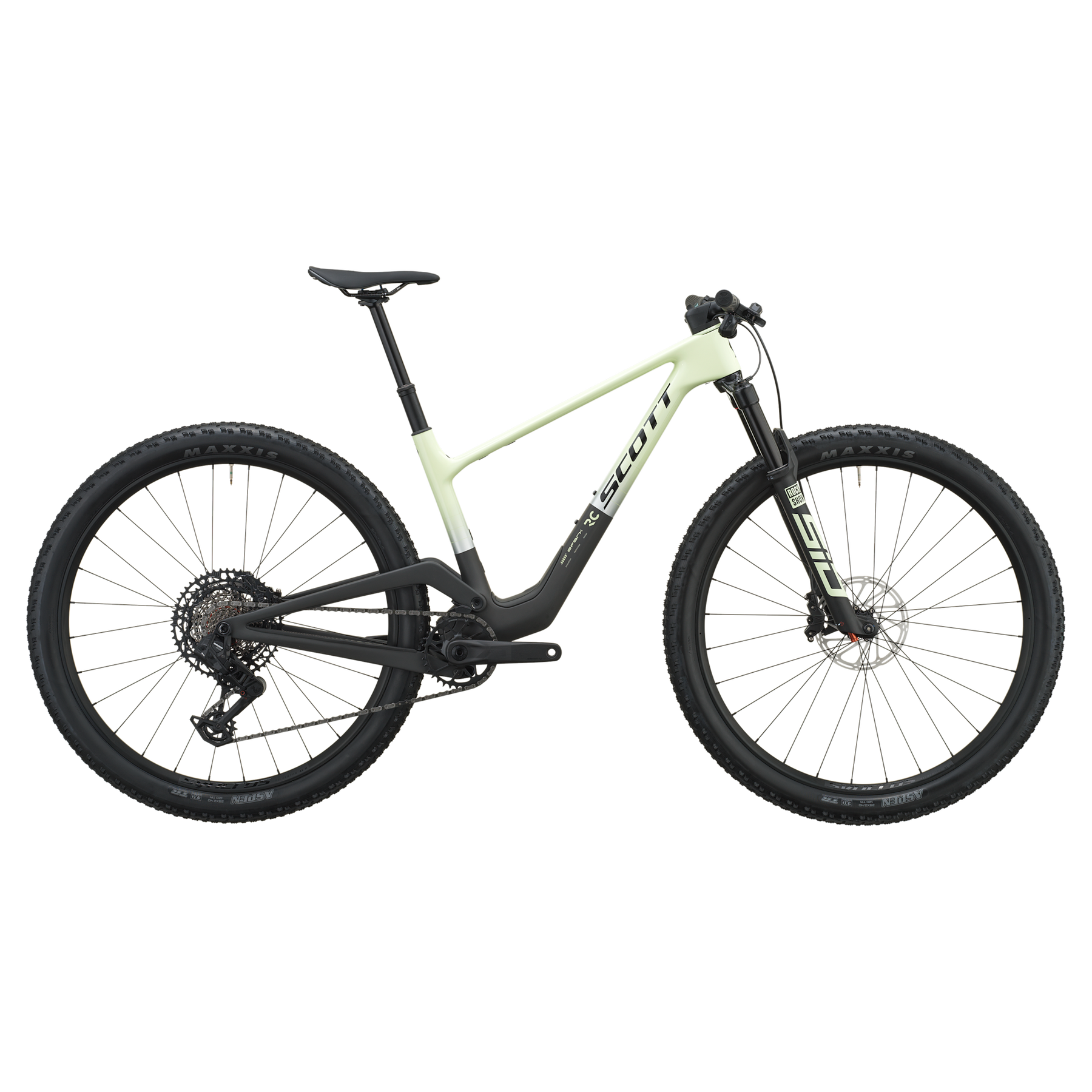 Scott Spark RC Team Full Suspension Mountain Bike 2027 Cream Green/Carbon Black XL