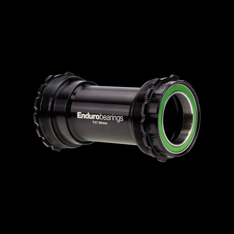 Enduro Bearings T47 Asymetrical - 440C Stainless Steel Bottom Bracket Black 30mm