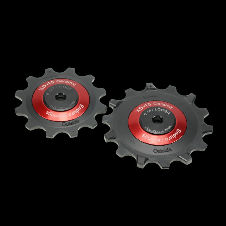 Enduro Bearings XD15 - SRAM Eagle AXS 12sp Jockey Wheels Red