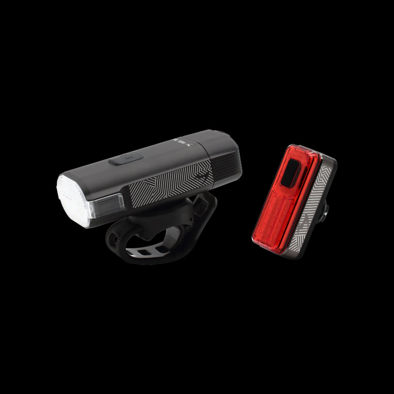 Moon Rigel Max (1500lm) & Helix Lite (100lm) Light Set Black