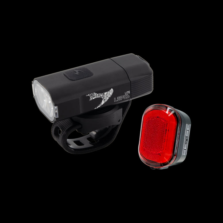Moon LEPUS LITE (400lm) & ORION (50lm) Light Set Black