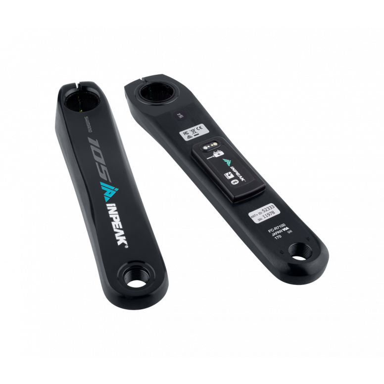 INPEAK 105 R7100 Powercrank-E Single-Sided Power Meter Black 160mm