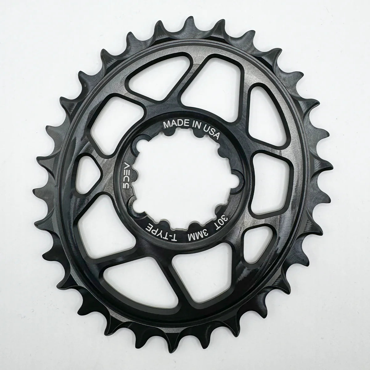 5Dev 3-Bolt Direct Mount T-Type Oval Chainring