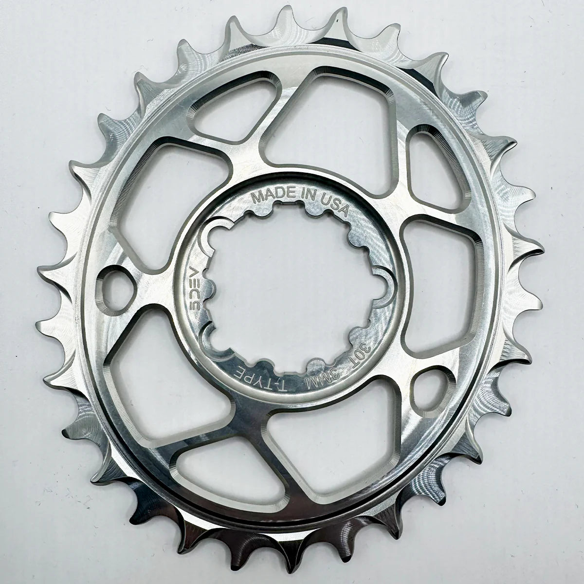 5Dev 3-Bolt Direct Mount T-Type Oval Chainring