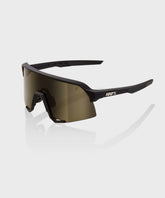 100% S3 Glasses Soft Tact Black / Soft Gold