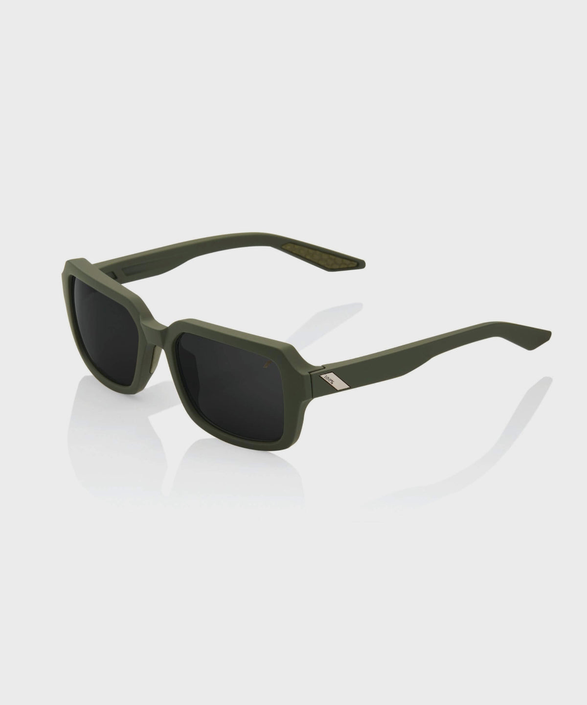 100% Rideley Glasses Soft Tact Army Green / Black