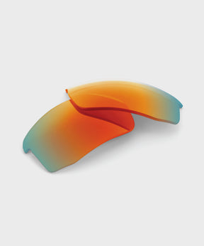 100% Speedcoupe Replacement Lenses (Pair) Orange Multilayer Mirror Short