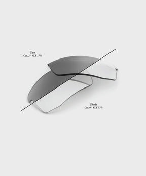 100% Speedcoupe Replacement Lens Photochromic Clear / Smoke