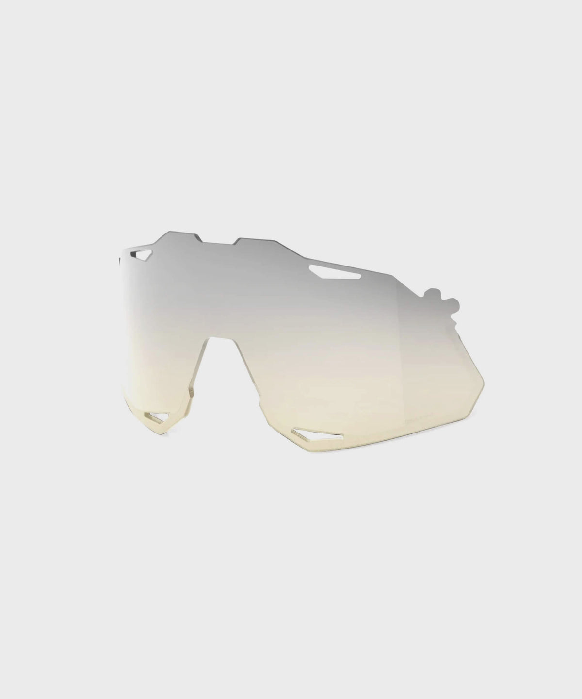 100% Hypercraft XS Replacement Polycarbonate Lens- Lowlight Yellow Silver Mirror Low-light Yellow Silver Mirror