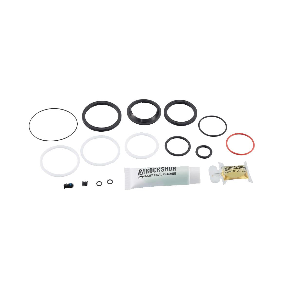 ROCKSHOX SERVICE - 200 HOUR/1 YEAR SERVICE KIT (INCLUDES SEALHEAD SEALS, PISTON SEAL, GLIDE RINGS, IFP SEALS, GREASE) - SUPER DELUXE COIL (2018+)