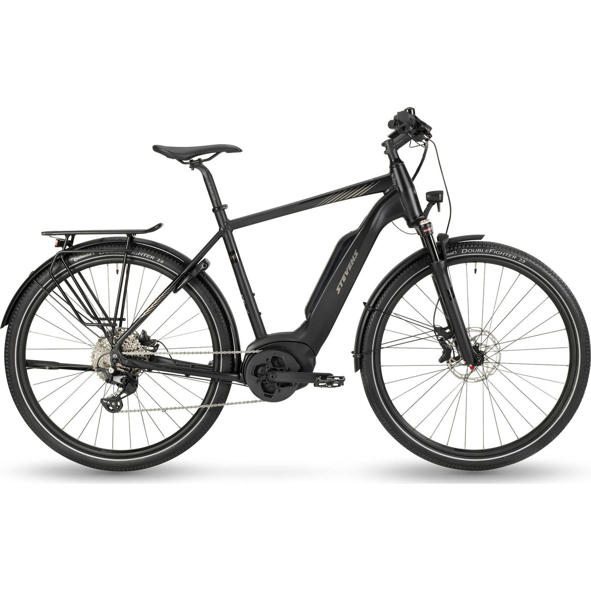 Stevens E-6X Tour HT Gen.1 Electric City Bike Black XXL