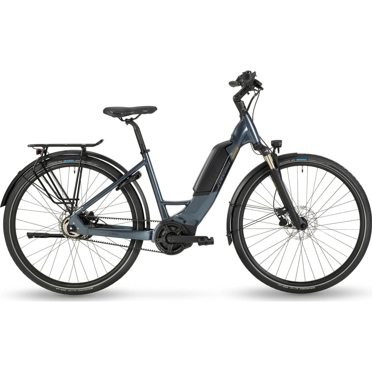 Stevens E-Brione Forma Electric City Bike Slate Blue L