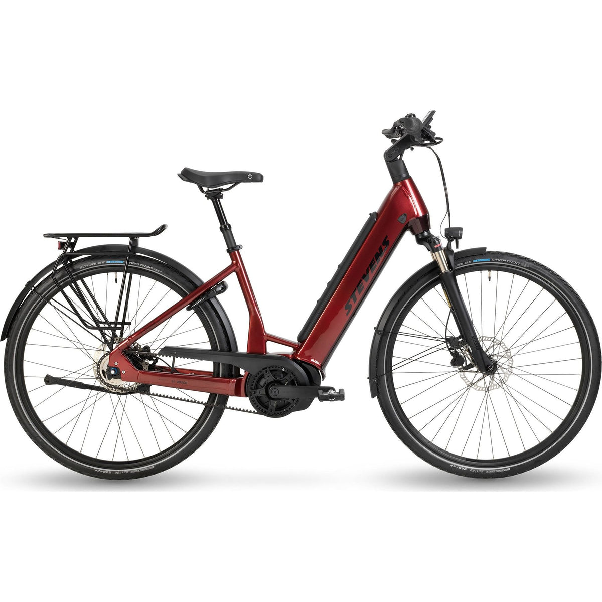 Stevens E-Courier Luxe Forma Gen.1 Electric City Bike Red L