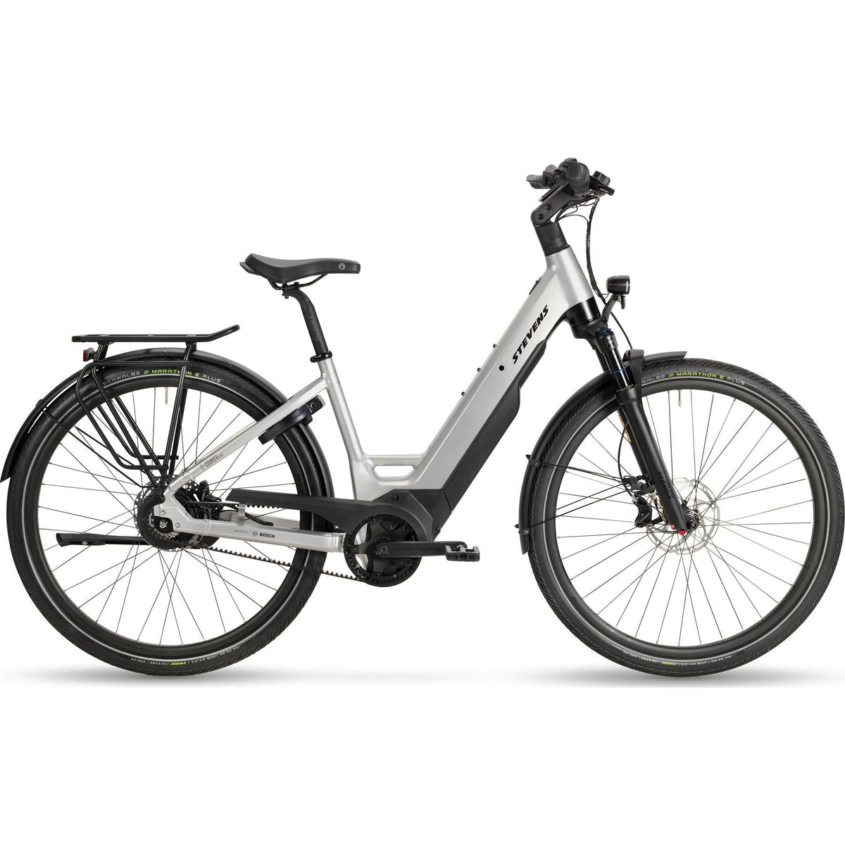 Stevens E-Courier Plus Forma Gen.1 Electric City Bike Silver XL